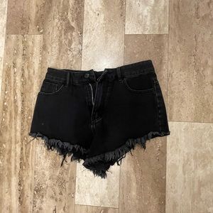 High rise flame shorts